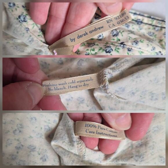 Clothes by Derek Andrew 100% Cotton Pearl Snap Western Floral Button Up / Down S - Picture 5 of 6